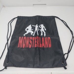 Monsterland Book Merch Drawstring Bag Monsters Werewolf Vampire Zombie